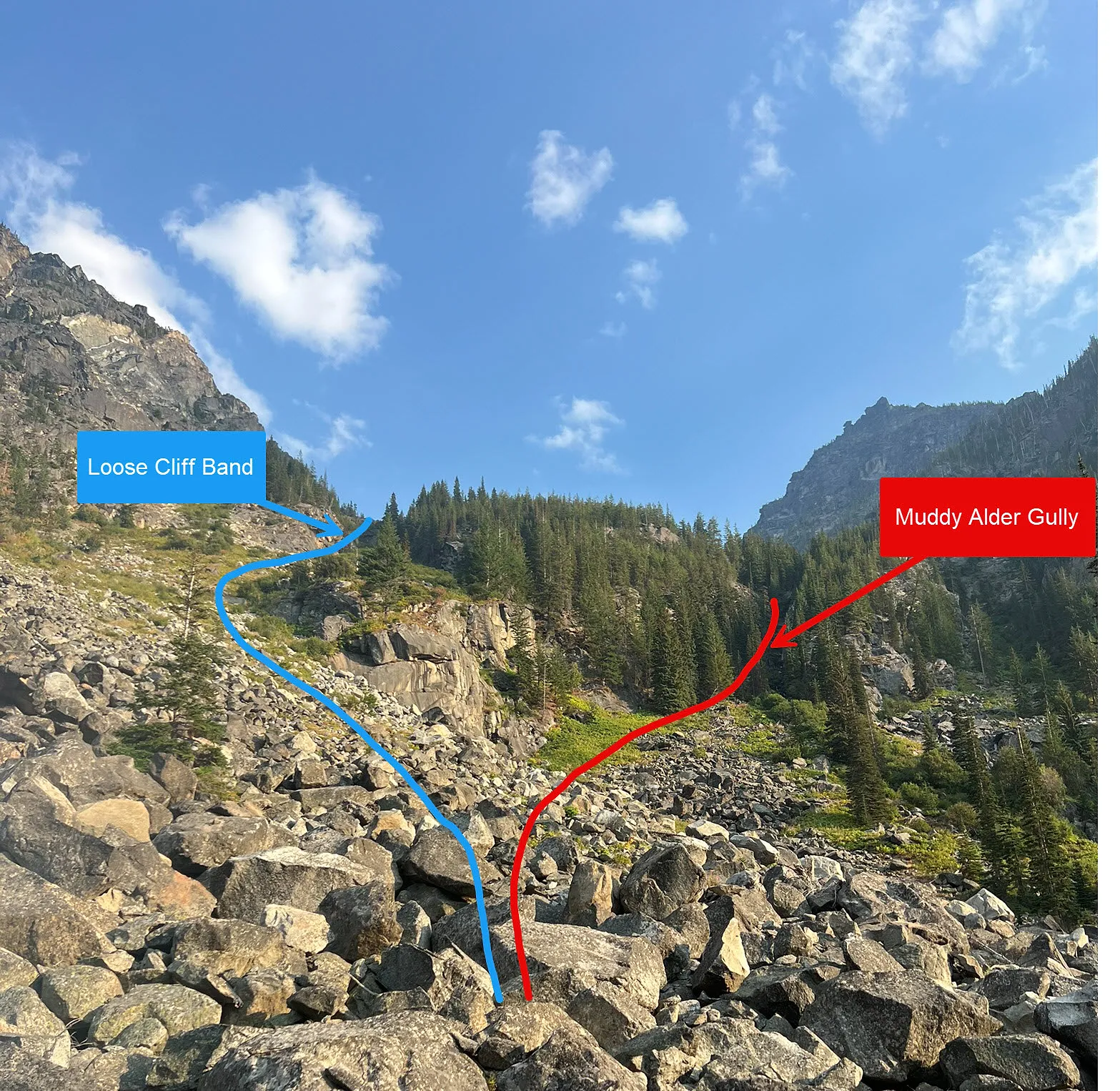 Crux at 5200 ft